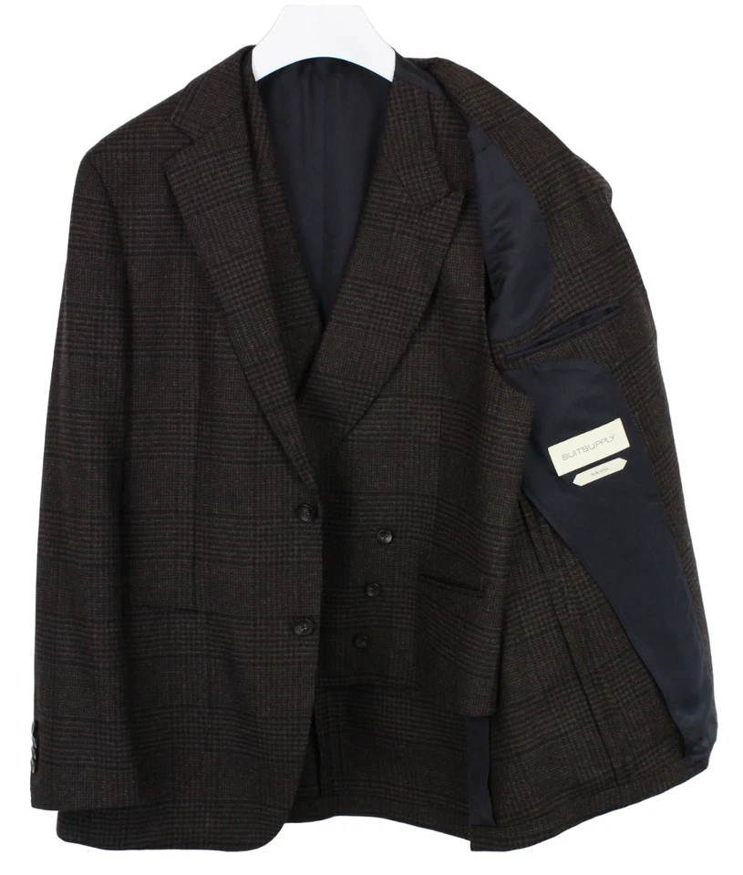 Blazer SUITSUPPLY Havana Patch HL Slim / Pierre 2.0 Para hombres Reino Unido 42 Chaleco Lana a Cuadros Foto 1 de 4