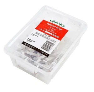 Bridgland NYLON HAMMER DRIVE ANCHORS 100Pieces Round Head- 5x25mm Or 5x40mm - Picture 1 of 3