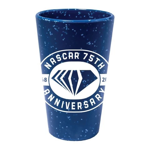 2023 Wincraft NASCAR 75th Anniversary 16oz Silicone Blue Pint Glass Cover