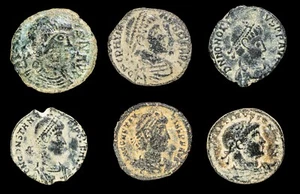 Imperio Romano, Lote de 6 monedas. - Imagen 1 de 3