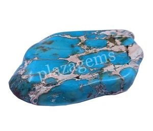 Blue Arizona Turquoise Rough 69.00 Ct Natural EGL Certified Loose Gemstone 4NAT - Picture 1 of 8