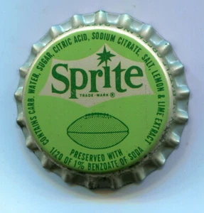 1964 Sprite (Coke) Detroit Lions/NFL AS bottle cap, unused, unpressed, w/ cork - Picture 1 of 2