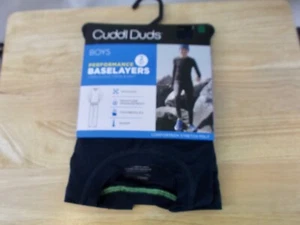 CUDDL DUDS BOYS PERFORMANCE BASELAYERS NAVY CREW & PANT - LARGE (12/14) - NWT - Picture 1 of 5