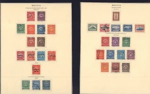 BOLIVIA 1916-1925 111-116, 118-127, 128-137, 138-146 USED - Picture 1 of 1
