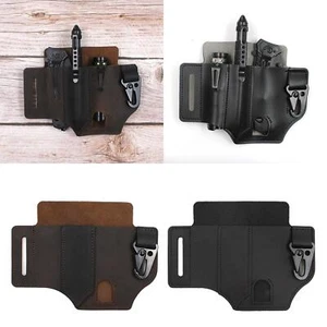 Leather Belt Loop Waist Multitool Sheath Waist Storage Pocket Multi Tool Pouch - Picture 1 of 15