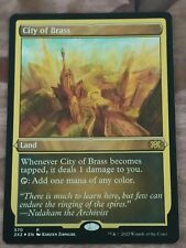 MTG City of Brass - Etched Foil - Double Masters 2022 - 2X2 - NM+ Condition