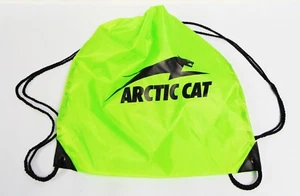 OEM Arctic Cat Cinch Bag Drawstring Bag Lime Green with Black Aircat GRN-BAG-22 - Picture 1 of 5