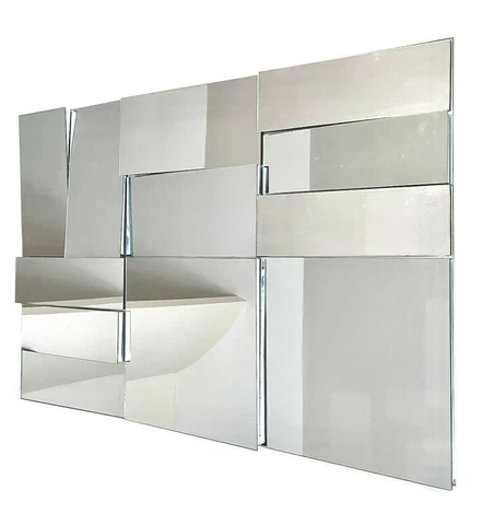 54x36 Vintage Mid Century Modern John Leslie Abstract Op Art Decorative Mirror Cover
