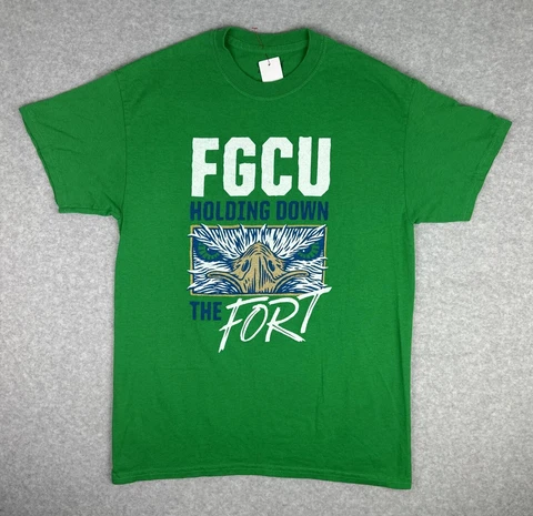 FGCU Eagles Green Shirt Florida Gulf Coast Mens Sz M Arena Giveaway Gildan Cover