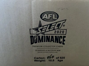 2020 Select AFL Dominance Sealed Case. 12xBoxes.LAST ONE! Captain’s Signature - Picture 1 of 3