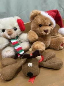 Hallmark Rodney Reindeer Floppy Plush Russ Bear Vintage Collection 3 - Picture 1 of 11