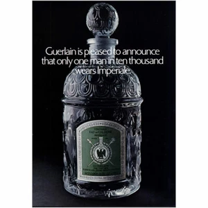 1969 Guerlain Imperiale: One Man In Ten Thousand Vintage Print Ad - Picture 1 of 1