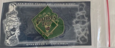 SAN DIEGO PADRES Pin # 10 Coca Cola Puzzle Pin Set 2001 New - Image 1 of 2