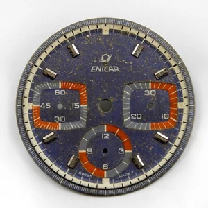Original Enicar Ocean Pearl Tritium Ref. 072-03-01 Chronograph Watch Dial only - Picture 1 of 3
