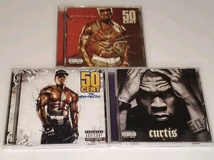 50 Cent 3 CD Lot Get Rich or Die Tryin Massacre Curtis Shady Records Rap Hip Hop - Imagen 1 de 7