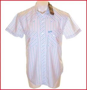 Nueva Camisa Para Hombre Auténtica Wrangler Manga Corta Grandes Bolsillos con Botones Ajuste Regular - Imagen 1 de 2