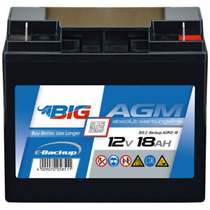 0% BIG E-Backup AGM 12V 18Ah