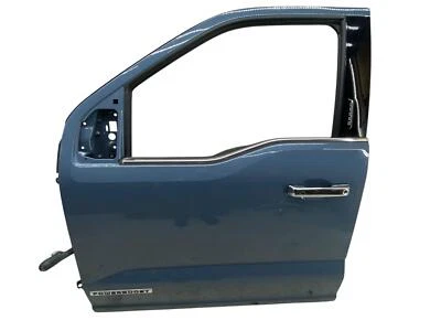 2021 2022 2023 2024 FORD F150 LH FRONT LEFT DOOR SHELL AZURE GRAY (G4) OEM - Image 1 of 4