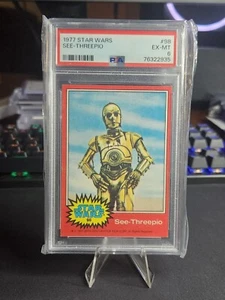 1977 Star Wars See-Threepio #98 PSA EX-MT 6 - Picture 1 of 2