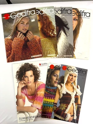 Gedifra Knitting Patterns Lot of 7 Periodicals, Women's Clothing Designs - Image 1 of 3