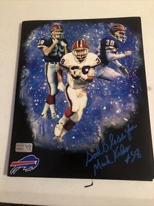 BUFFALO BILLS- MARK KELSO AUTOGRAFO FIRMATO 8x10 FOTO IMMAGINE TRISTAR COA - Foto 1 di 6