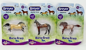 Breyer Stablemates Horse Crazy Lote de 3 Cuarto de Caballo Appaloosa Mustang 1:32 Nuevo - Imagen 1 de 5