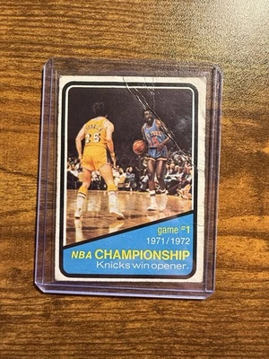 1972-73 Topps - NBA Championship Gail Goodrich, Earl Monroe #154 - Image 1 of 2