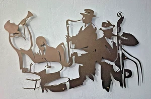 Bisasu Jazz Art Wall Decor, Metal New Orleans Festival Blues Band! - Picture 1 of 4