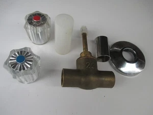 Unterputzventil UP, Wandeinbauventil mit Lötanschluss 22mm kpl. m. Oberteil - Bild 1 von 4