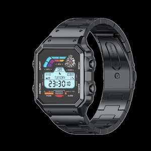 Stylish Sports Smart Watch Bluetooth 5.2 Smartwatch Custom Dial Face Metal - Picture 1 of 24