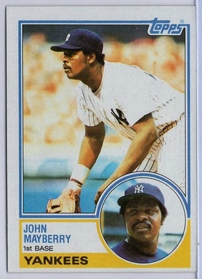 1983 Topps #45 John Mayberry in EXMT Condition Yankees - Image 1 of 2