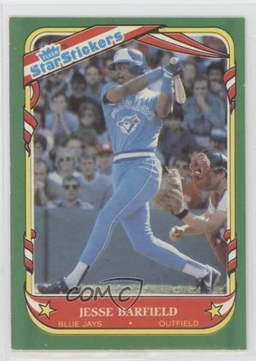 1987 Fleer Star Stickers Jesse Barfield #4 - Image 1 of 2