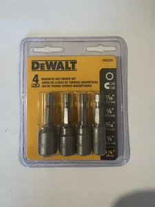 DeWalt 4-Piece Magnetic Nut Driver Bit Set, DW2229 1/4, 5/16, 3/8, 7/16 Sizes - Picture 1 of 2