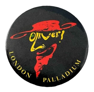 Vintage 1993 Oliver London Palladium Musical Theater Pinback Button Badge Pin - Picture 1 of 5