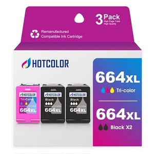 664XL Ink Cartridge Replacement for hp 664xl Ink cartridges Black and Color f... - Picture 1 of 6