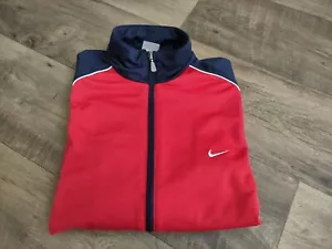 Nike Chaqueta de Chándal USA Cremallera Swoosh Pequeño Años 06/10 Talla L - Imagen 1 de 11
