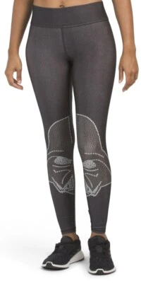NUEVO CON ETIQUETAS Terez Star Wars Darth Vader Licencia Oficial Estampado Leggings Metálicos Negros XS Foto 1 de 2