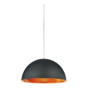 CWI Lighting Modest 1 Light Down Contemporary Metal Mini Pendant in Black - Picture 1 of 2