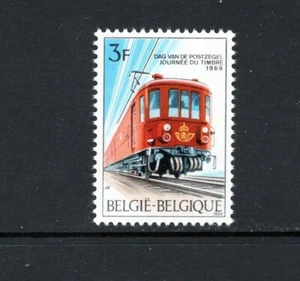 Belgien 1969 BRIEFMARKENTAG, POSTZUG auf EISENBAHN SC 717 POSTFRISCH - Bild 1 von 1