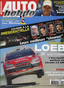 AUTO HEBDO n°1591 04/04/2007 MERCEDES C350 SWIFT SPORT WRC PORTUGAL - Imagen 1 de 1