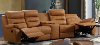 4-Sitzer Relaxsofa Leder, Getränkehalter & elektrisch, 5131-Cup-41-04, sofort - Bild 1 von 4