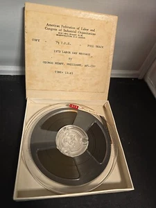 AFL-CIO 1973 George Meany Recording Labor Day Message 7 1/2 Full Track R 2 R - Picture 1 of 5