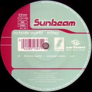 Sunbeam – Outside World Mixes 1995 ORIGINAL Vinyl 12" Hard Trance Classic RARE! - Bild 1 von 2
