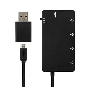 Micro USB Hub 4 Port Type A Splitter 1 Mobile Phone Charging Android OTG Station - Picture 1 of 7