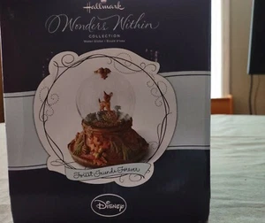 Disney Hallmark Wonders Within Collection Forest Friends Forever Water Globe NIB - Picture 1 of 8