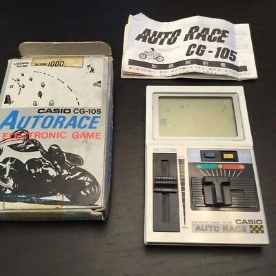 Videojuego electrónico portátil Casio Autorace Auto Race CG-105 para piezas / COMO ESTÁ Foto 1 de 4