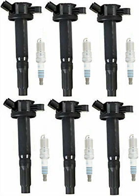 Ignition Coil & MOTORCRAFT Double Platinum Spark Plug For 06-09 Ford Fusion SE - Image 1 of 4