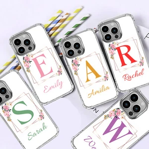 Personalised Name Phone Case Silicone Cover Shockproof For iPhone 16 14 11 15 23 - Picture 1 of 15