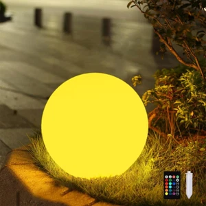 Solar Globe Light Outdoor Waterproof, Solar Balls for Garden, 16 RGB Color Chang - Picture 1 of 9