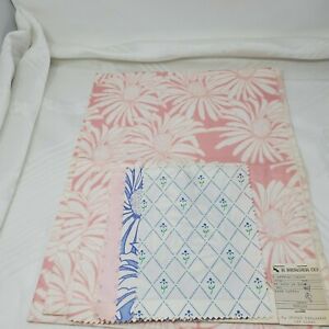 B Berger Floral Upholstery cotton Teflon Fabric 35"x 26"  Multi color